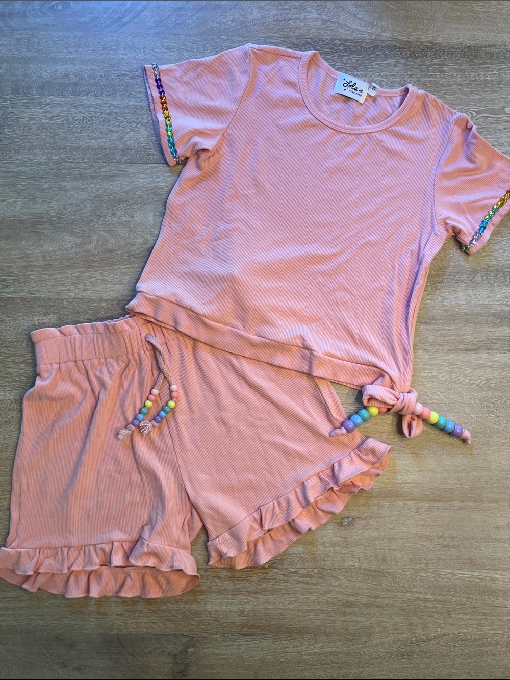 Lola and the boys size 14  candy rainbow set NWOT runs small